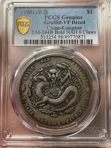 1901 cina kiangnan - cina, dollaro