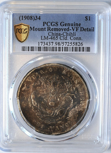 1908 cina chihli dollaro - 1908, $1
